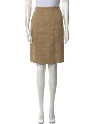 Pre-owned Dana Buchman Knee-length Skirt In Neutral