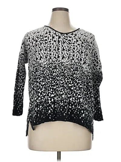 Pre-owned Dana Buchman Pullover Sweater In Black