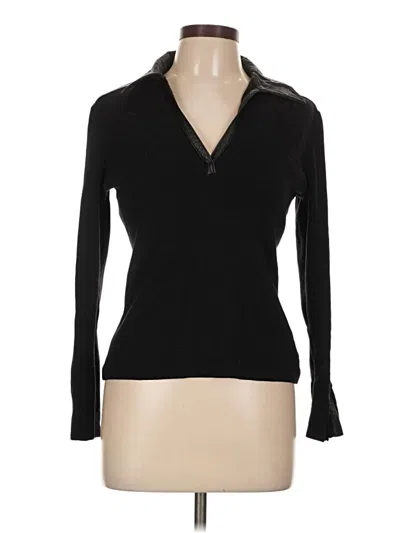 Pre-owned Dana Buchman Pullover Sweater In Black