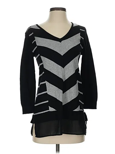 Pre-owned Dana Buchman Pullover Sweater In Black