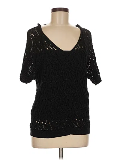 Pre-owned Dana Buchman Pullover Sweater In Black