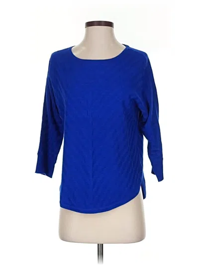 Pre-owned Dana Buchman Pullover Sweater In Blue