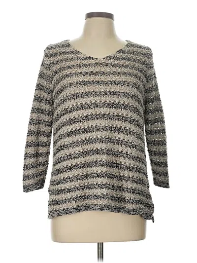 Pre-owned Dana Buchman Pullover Sweater In Brown