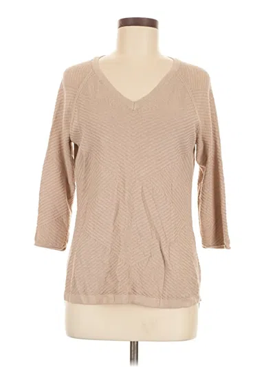 Pre-owned Dana Buchman Pullover Sweater In Brown