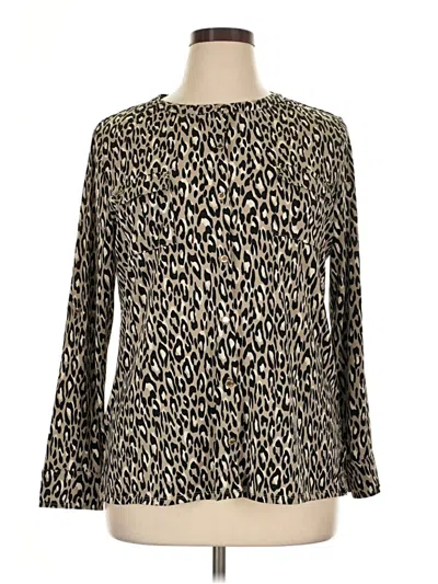 Pre-owned Dana Buchman Pullover Sweater In Brown