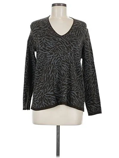 Pre-owned Dana Buchman Pullover Sweater In Gray