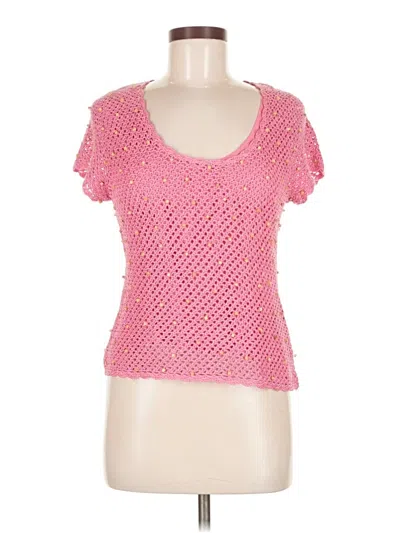 Pre-owned Dana Buchman Pullover Sweater In Pink