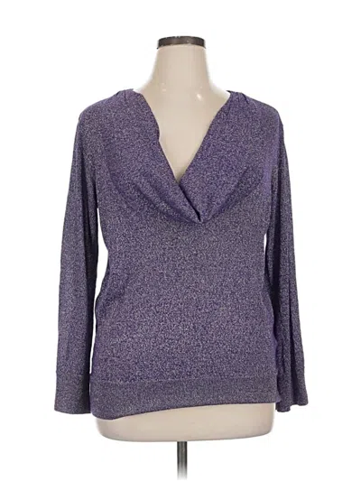 Pre-owned Dana Buchman Pullover Sweater In Purple