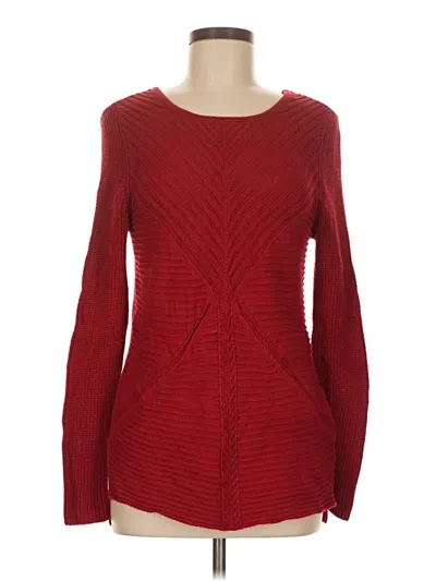 Pre-owned Dana Buchman Pullover Sweater In Red