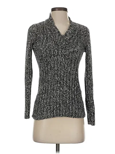 Pre-owned Dana Buchman Pullover Sweater In Silver