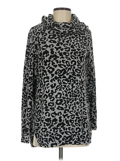 Pre-owned Dana Buchman Pullover Sweater In Silver