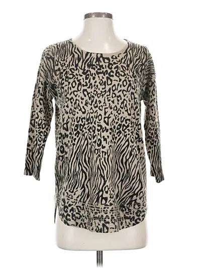 Pre-owned Dana Buchman Pullover Sweater In Tan