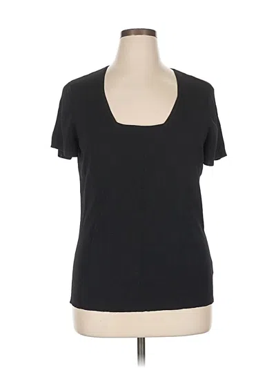 Pre-owned Dana Buchman Short Sleeve T-shirt In Black