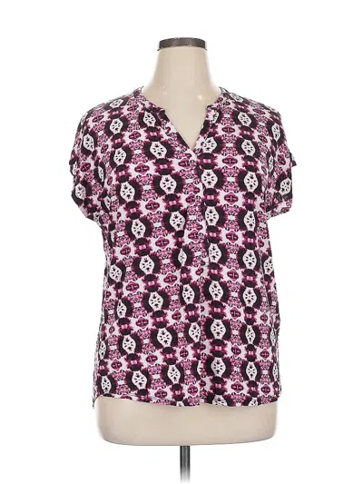 Pre-owned Dana Buchman Short Sleeve T-shirt In Pink