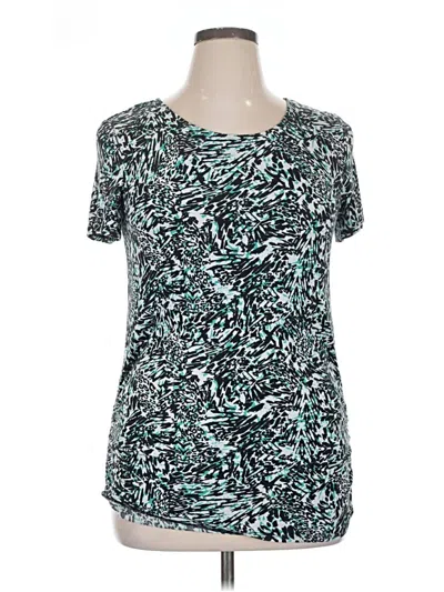 Pre-owned Dana Buchman Short Sleeve T-shirt In Blue