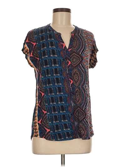 Pre-owned Dana Buchman Short Sleeve T-shirt In Blue