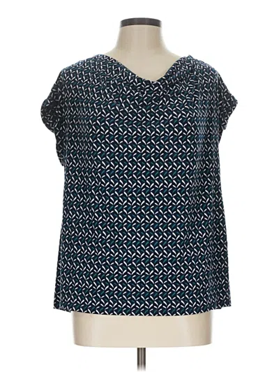 Pre-owned Dana Buchman Short Sleeve T-shirt In Blue