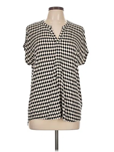 Pre-owned Dana Buchman Short Sleeve T-shirt In White