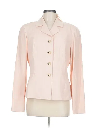 Pre-owned Dana Buchman Silk Blazer Jacket In Pink