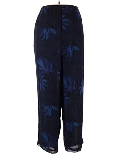 Pre-owned Dana Buchman Silk Pants In Blue