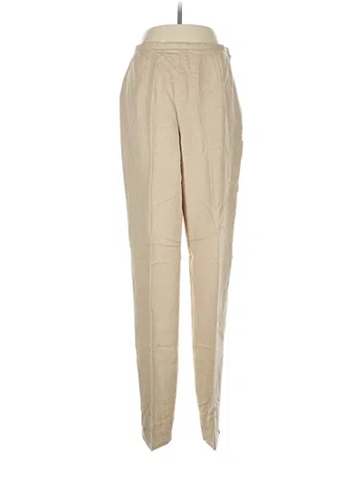 Pre-owned Dana Buchman Silk Pants In Brown