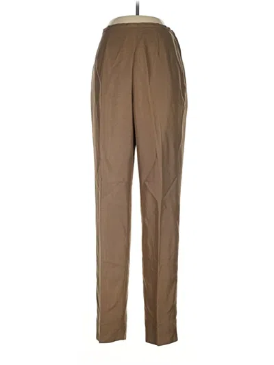 Pre-owned Dana Buchman Silk Pants In Brown