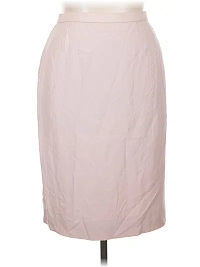 Pre-owned Dana Buchman Silk Skirt In Pink