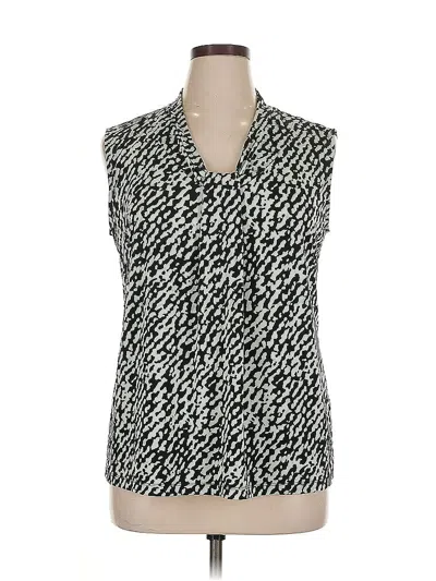 Pre-owned Dana Buchman Sleeveless Blouse In Black