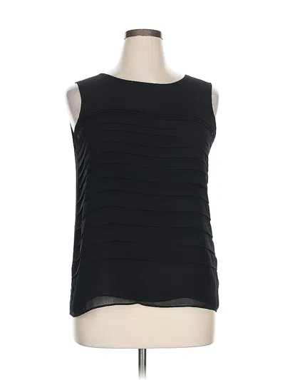 Pre-owned Dana Buchman Sleeveless Blouse In Black