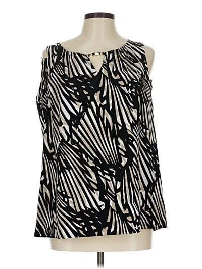 Pre-owned Dana Buchman Sleeveless Blouse In Black