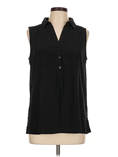 Pre-owned Dana Buchman Sleeveless Blouse In Black