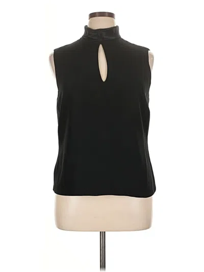 Pre-owned Dana Buchman Sleeveless Blouse In Black