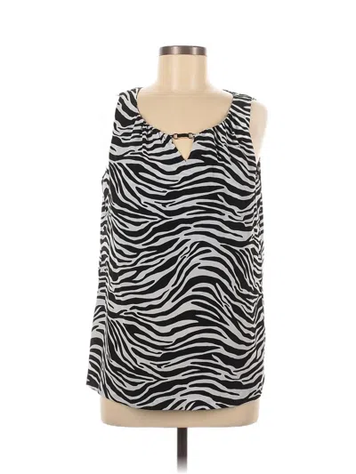 Pre-owned Dana Buchman Sleeveless Blouse In Black