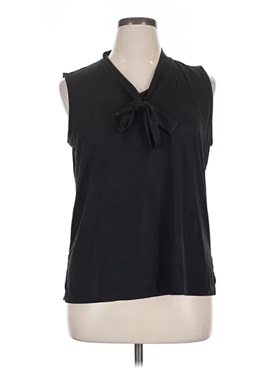 Pre-owned Dana Buchman Sleeveless Blouse In Black