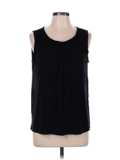 Pre-owned Dana Buchman Sleeveless Blouse In Black
