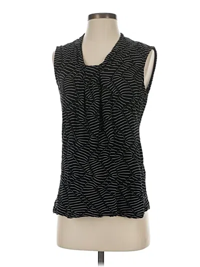Pre-owned Dana Buchman Sleeveless Blouse In Black
