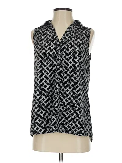 Pre-owned Dana Buchman Sleeveless Blouse In Black