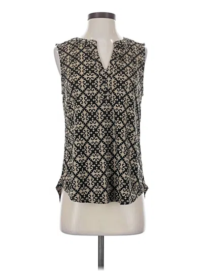 Pre-owned Dana Buchman Sleeveless Blouse In Black