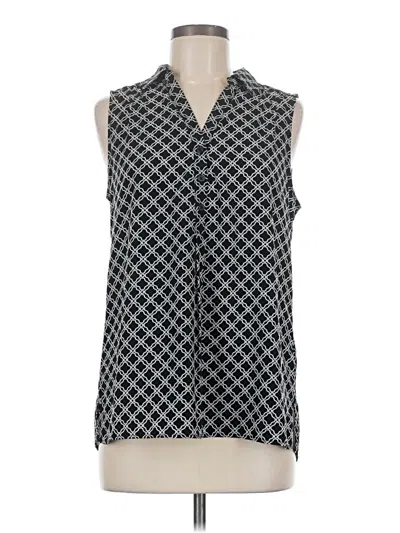 Pre-owned Dana Buchman Sleeveless Blouse In Black