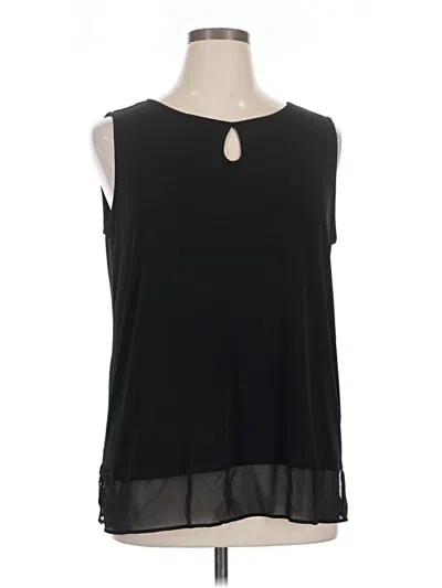 Pre-owned Dana Buchman Sleeveless Blouse In Black