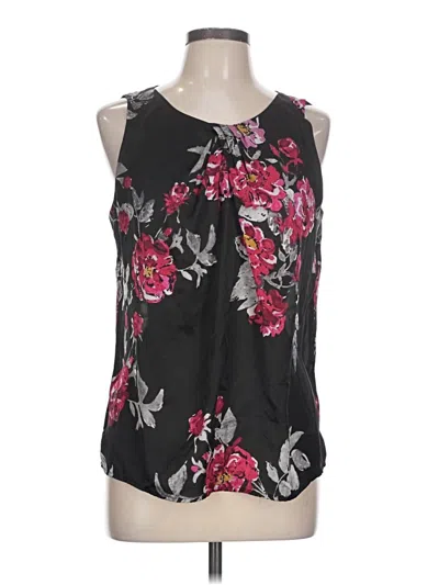 Pre-owned Dana Buchman Sleeveless Blouse In Black