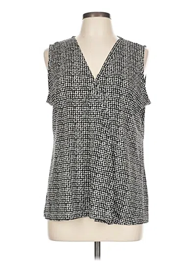 Pre-owned Dana Buchman Sleeveless Blouse In Black