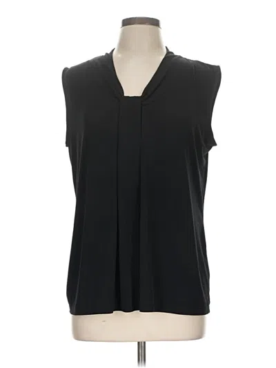 Pre-owned Dana Buchman Sleeveless Blouse In Black