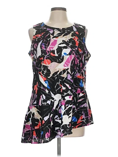 Pre-owned Dana Buchman Sleeveless Blouse In Black