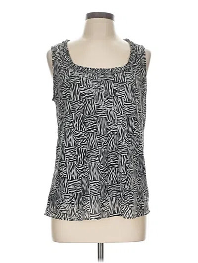 Pre-owned Dana Buchman Sleeveless Blouse In Black