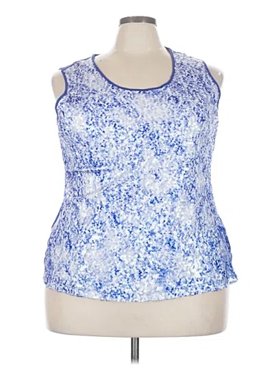 Pre-owned Dana Buchman Sleeveless Blouse In Blue
