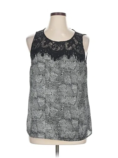 Pre-owned Dana Buchman Sleeveless Blouse In Gray