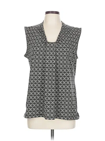 Pre-owned Dana Buchman Sleeveless Blouse In Gray