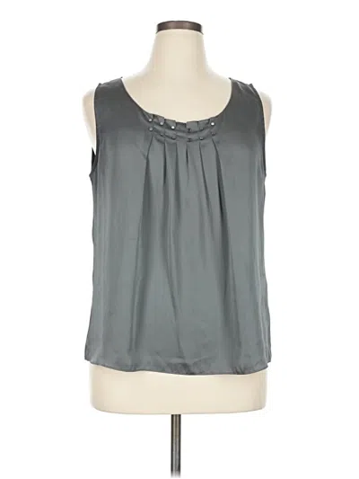 Pre-owned Dana Buchman Sleeveless Blouse In Gray