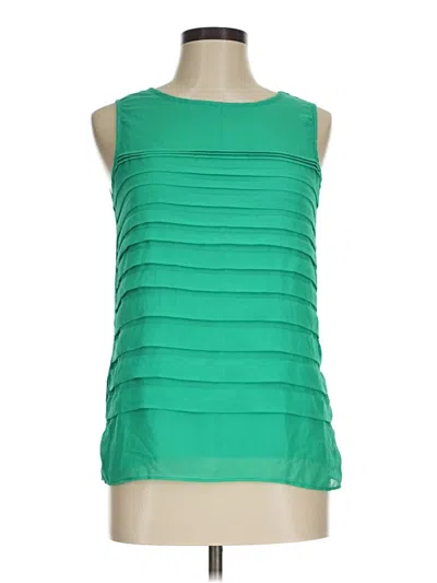 Pre-owned Dana Buchman Sleeveless Blouse In Green